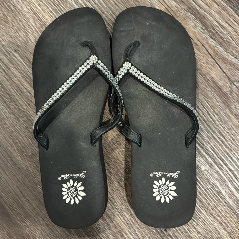 Yellow Box Flip Flops